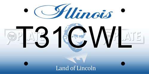 T31CWL Illinois License Plate