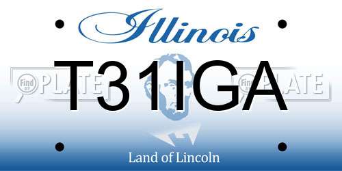T31IGA Illinois License Plate