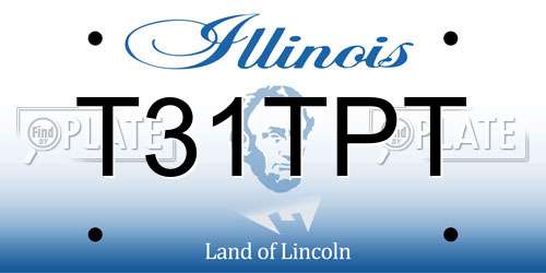 T31TPT Illinois License Plate