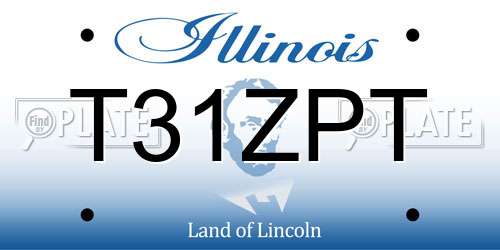 T31ZPT Illinois License Plate
