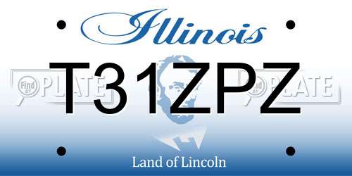T31ZPZ Illinois License Plate