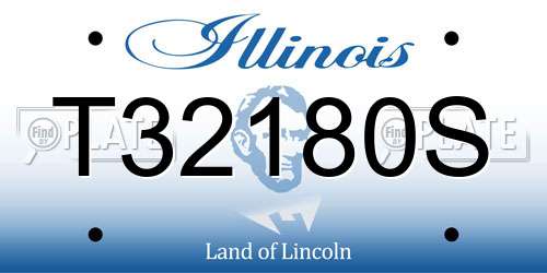 T32180S Illinois License Plate