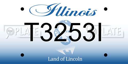 T3253I Illinois License Plate