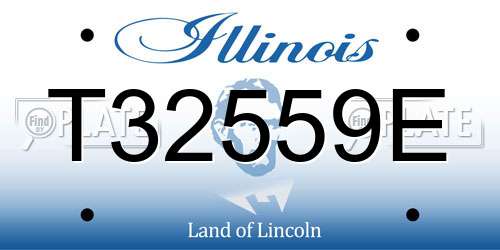 T32559E Illinois License Plate
