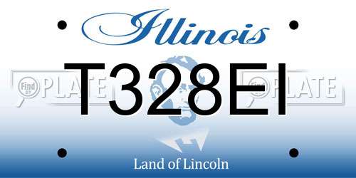 T328EI Illinois License Plate