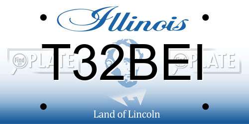 T32BEI Illinois License Plate