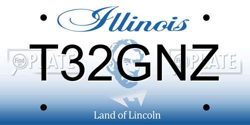 T32GNZ Illinois License Plate
