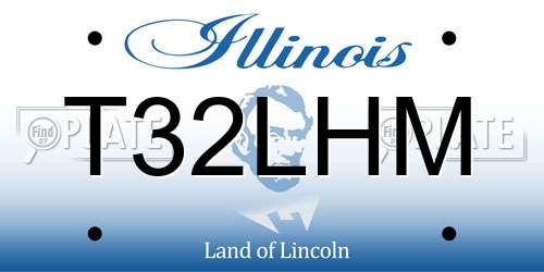 T32LHM Illinois License Plate