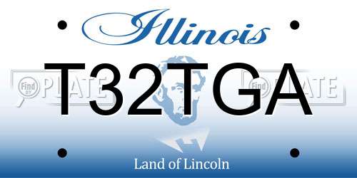 T32TGA Illinois License Plate