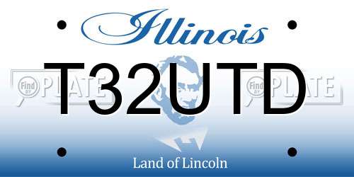 T32UTD Illinois License Plate