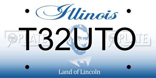 T32UTO Illinois License Plate