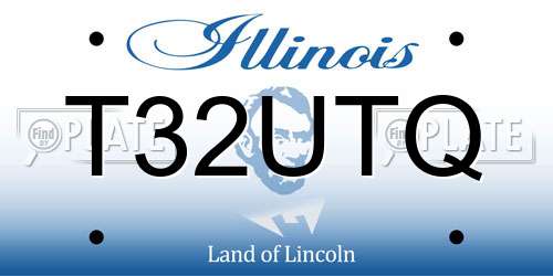 T32UTQ Illinois License Plate