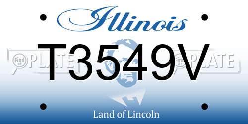 T3549V Illinois License Plate