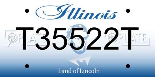 T35522T Illinois License Plate