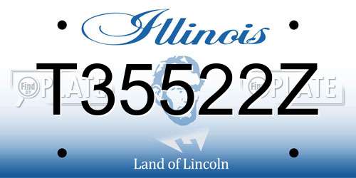 T35522Z Illinois License Plate