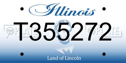 T355272 Illinois License Plate
