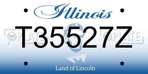 T35527Z Illinois License Plate