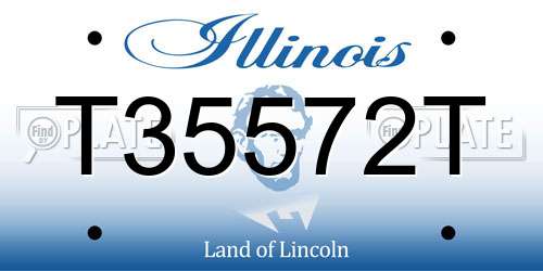 T35572T Illinois License Plate