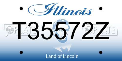 T35572Z Illinois License Plate