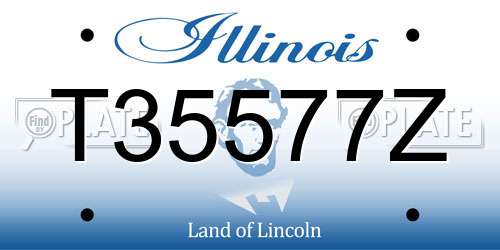 T35577Z Illinois License Plate
