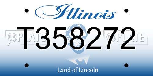 T358272 Illinois License Plate