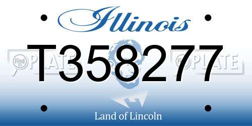 T358277 Illinois License Plate