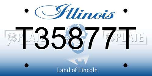 T35877T Illinois License Plate