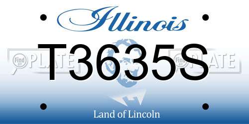 T3635S Illinois License Plate