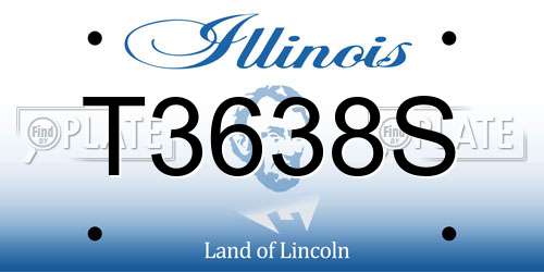 T3638S Illinois License Plate