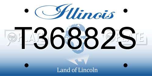 T36882S Illinois License Plate
