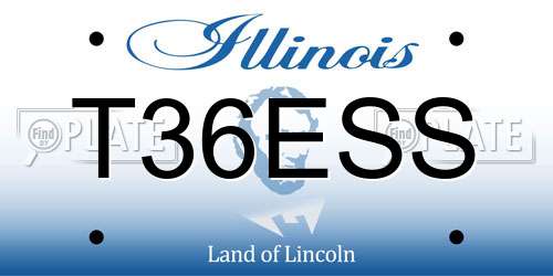 T36ESS Illinois License Plate