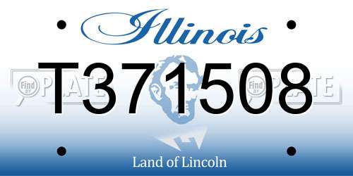 T371508 Illinois License Plate