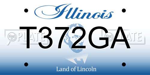 T372GA Illinois License Plate