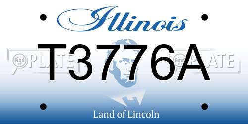 T3776A Illinois License Plate