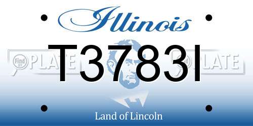 T3783I Illinois License Plate
