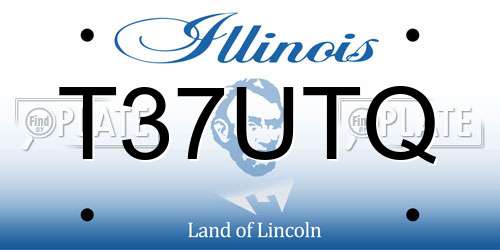 T37UTQ Illinois License Plate