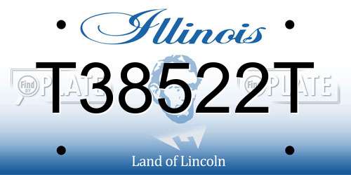 T38522T Illinois License Plate