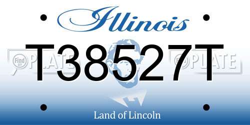 T38527T Illinois License Plate