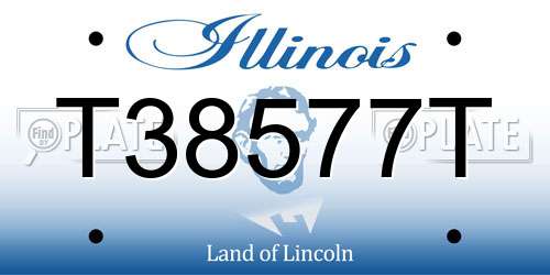 T38577T Illinois License Plate