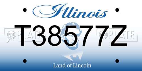 T38577Z Illinois License Plate