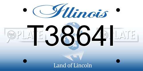 T3864I Illinois License Plate