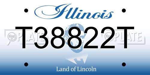 T38822T Illinois License Plate