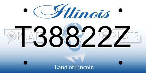 T38822Z Illinois License Plate