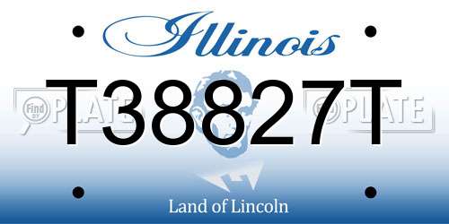 T38827T Illinois License Plate