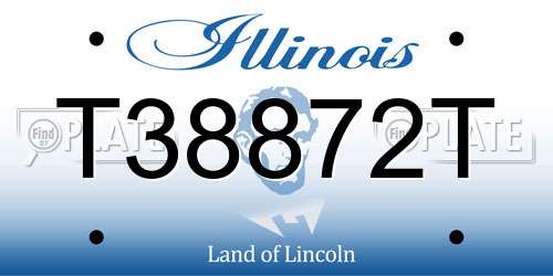 T38872T Illinois License Plate