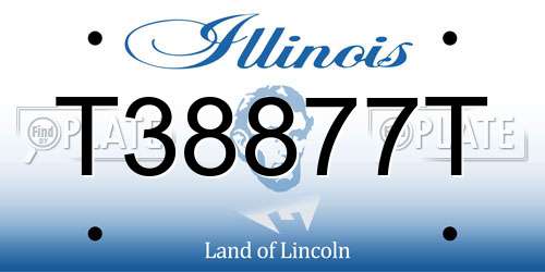 T38877T Illinois License Plate