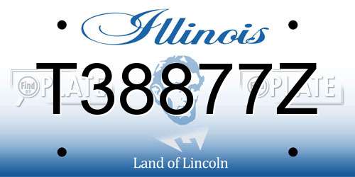 T38877Z Illinois License Plate