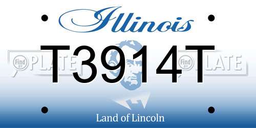 T3914T Illinois License Plate