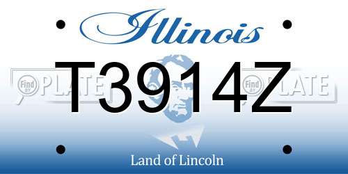 T3914Z Illinois License Plate