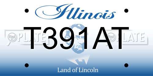 T391AT Illinois License Plate